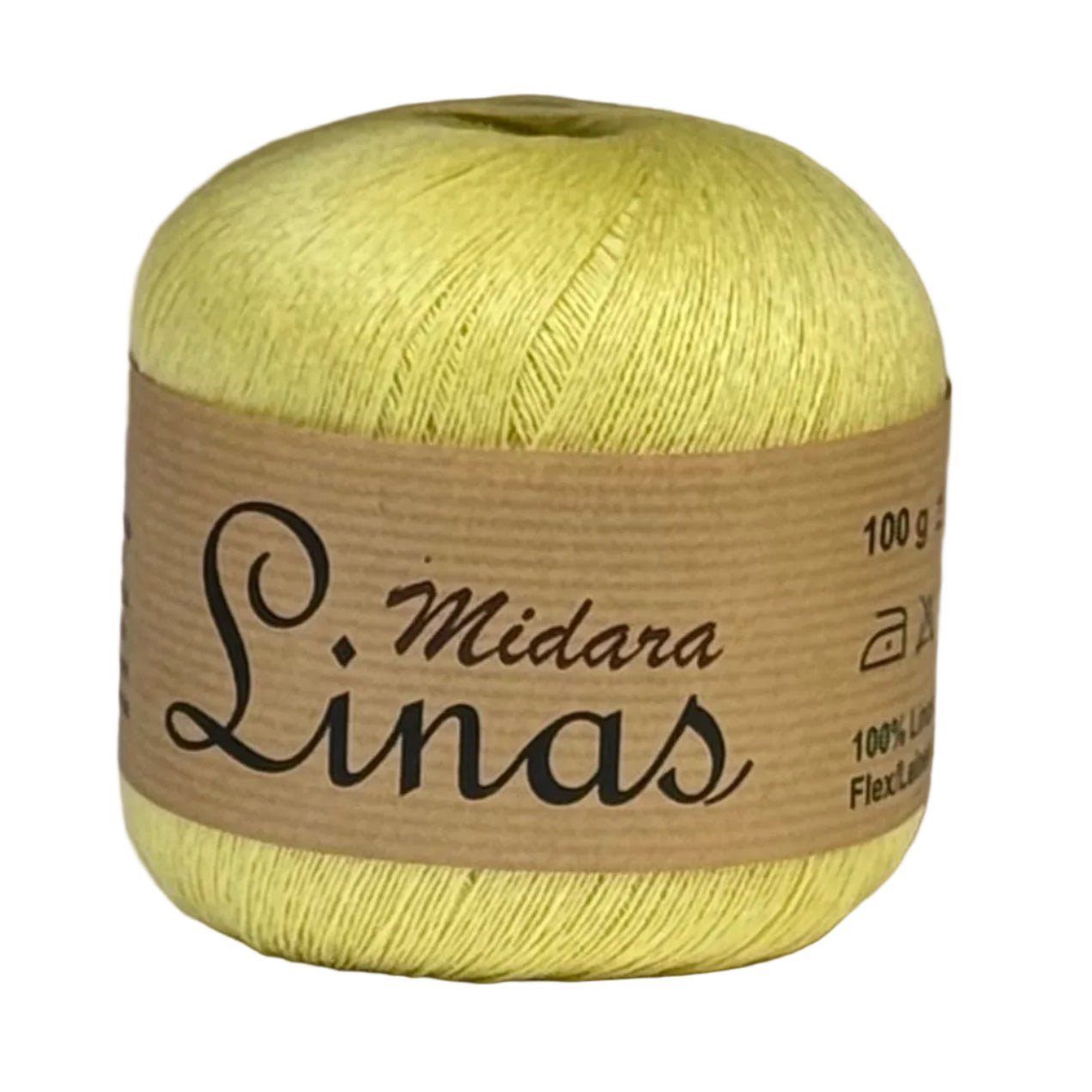 Image of Midara Linas yarn, linen thread – 100 g/ 600 m – available at Šarlotes audumi