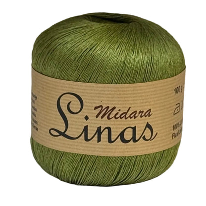 Image of Midara Linas yarn, linen threads – 100 g/ 600 m – available at Šarlotes audumi
