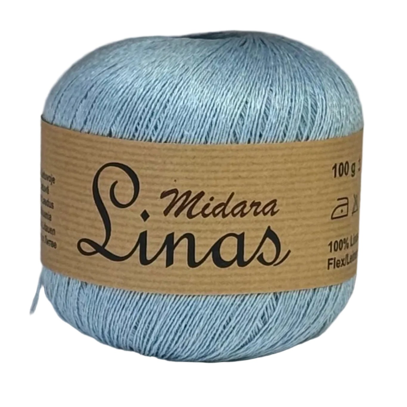 alt
Image of Midara Linas yarn, linen threads – 100 g/ 600 m – available at Šarlote Fabrics
