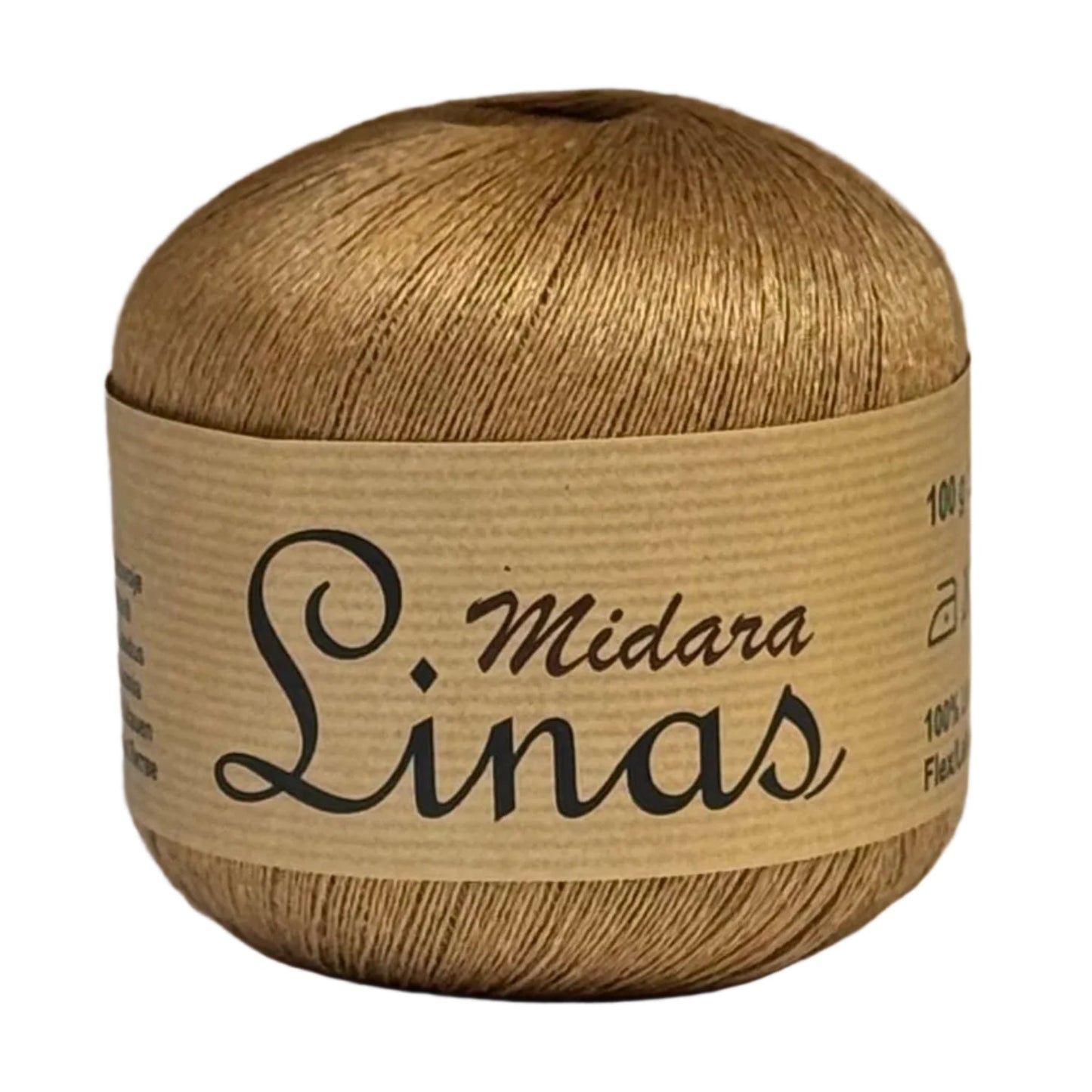 Image of yarn, linen threads Midara Linas – 100 g/ 600 m – available at Šarlotes audumi