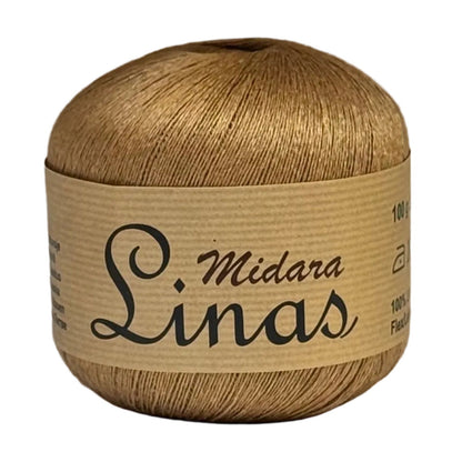 Image of yarn, linen threads Midara Linas – 100 g/ 600 m – available at Šarlotes audumi