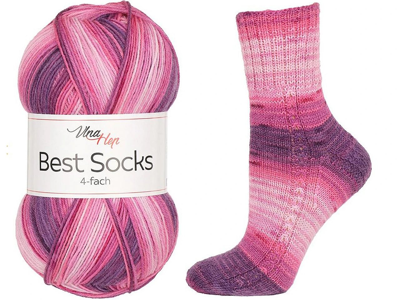 Image of Vlna Hep Best Socks yarn - 100g / 420m – available at Šarlotes audumi
