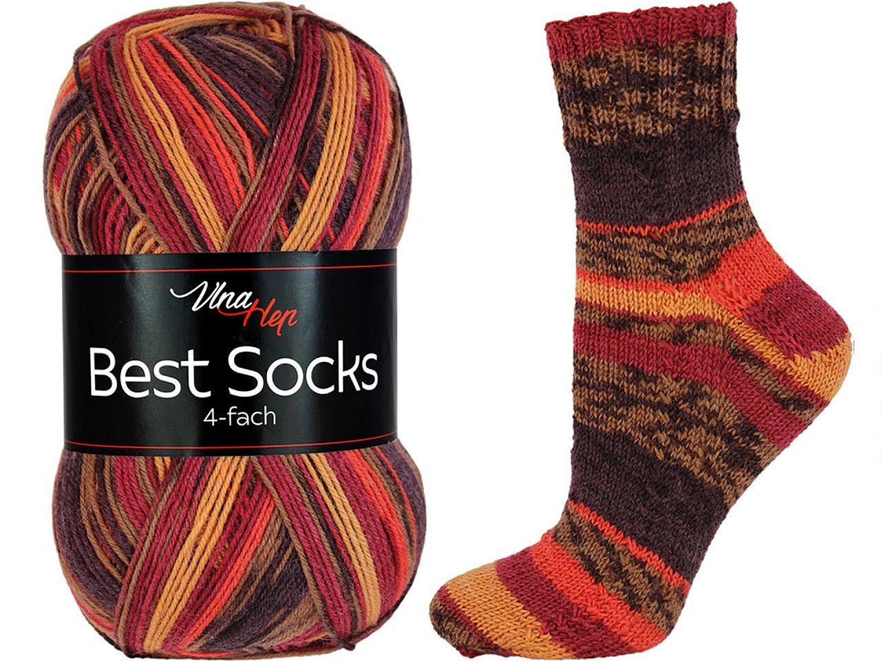 Image of Vlna Hep Best Socks yarn - 100g / 420m – available at Šarlotes audumi