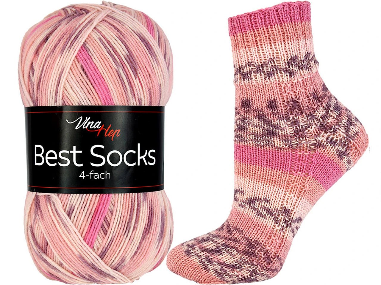 Image of Vlna Hep Best Socks yarn - 100g / 420m – available at Šarlotes audumi