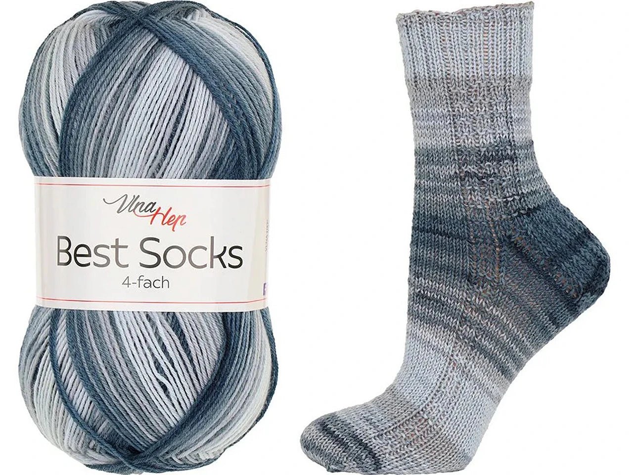 Image of Vlna Hep Best Socks yarn - 100g / 420m – available at Šarlotes audumi