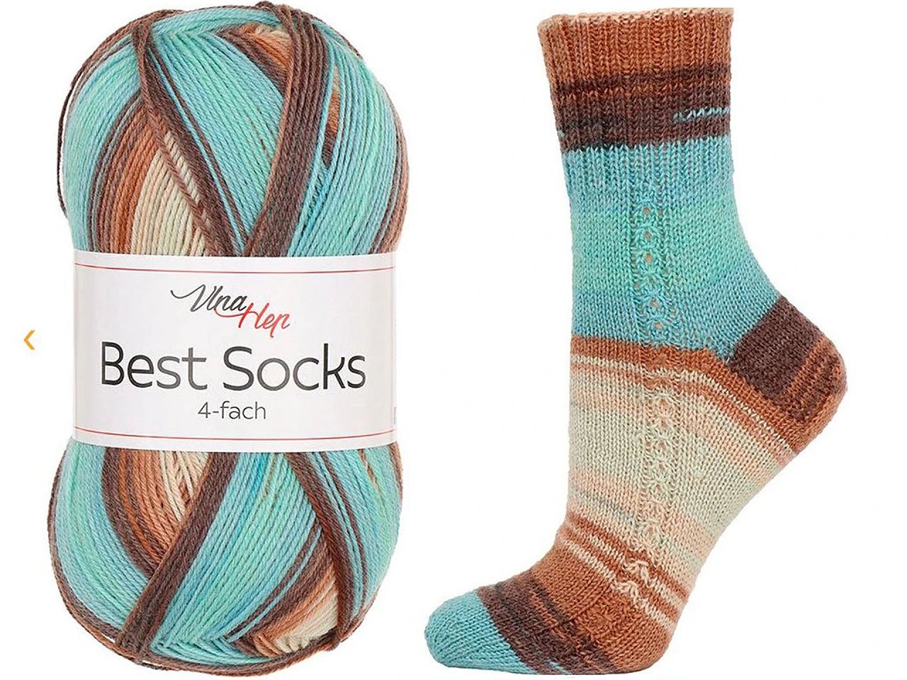 Image of Vlna Hep Best Socks yarn - 100g / 420m – available at Šarlotes audumi