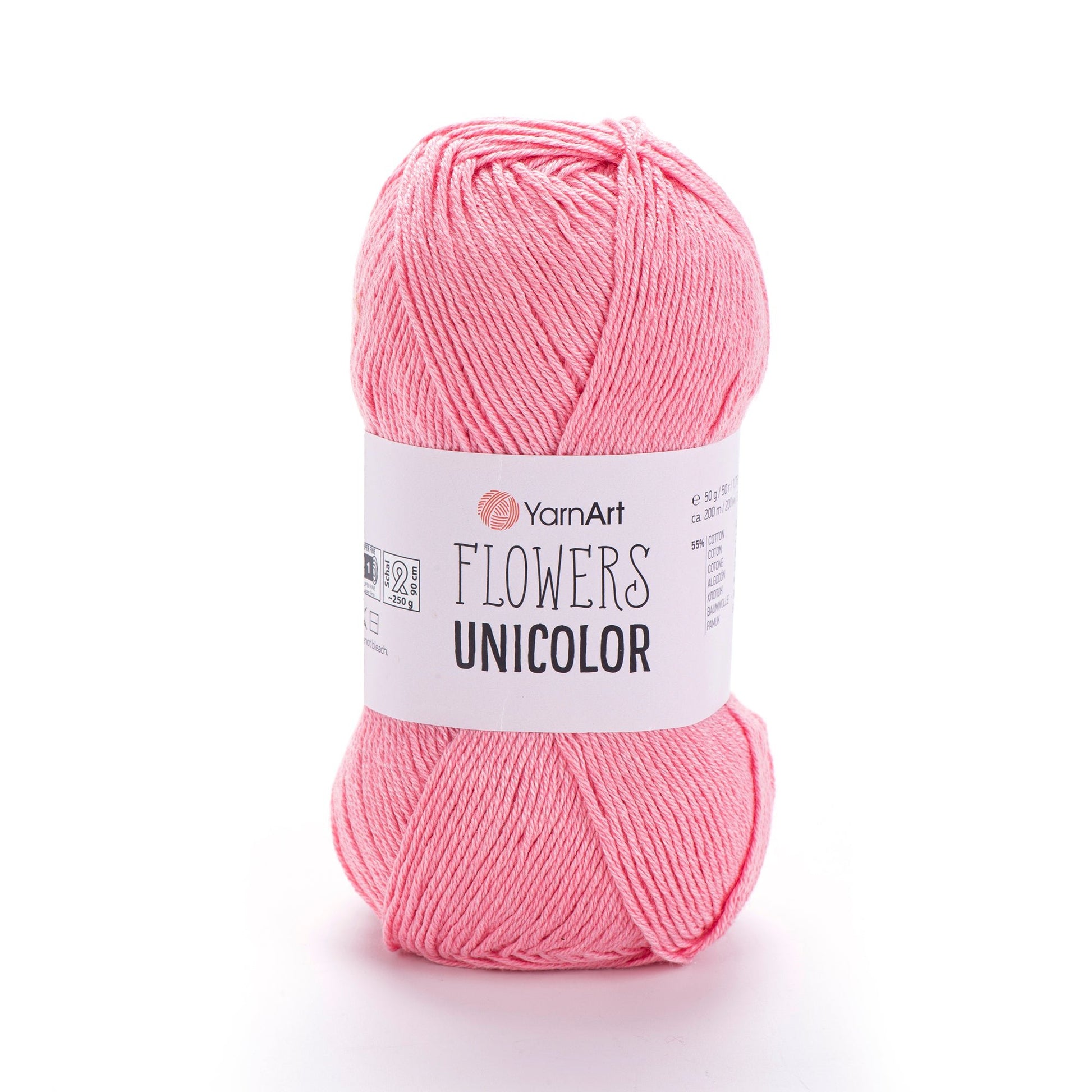 Image du fil YarnArt Flowers unicolore - 50g / 200m – disponible chez Šarlotes audumi