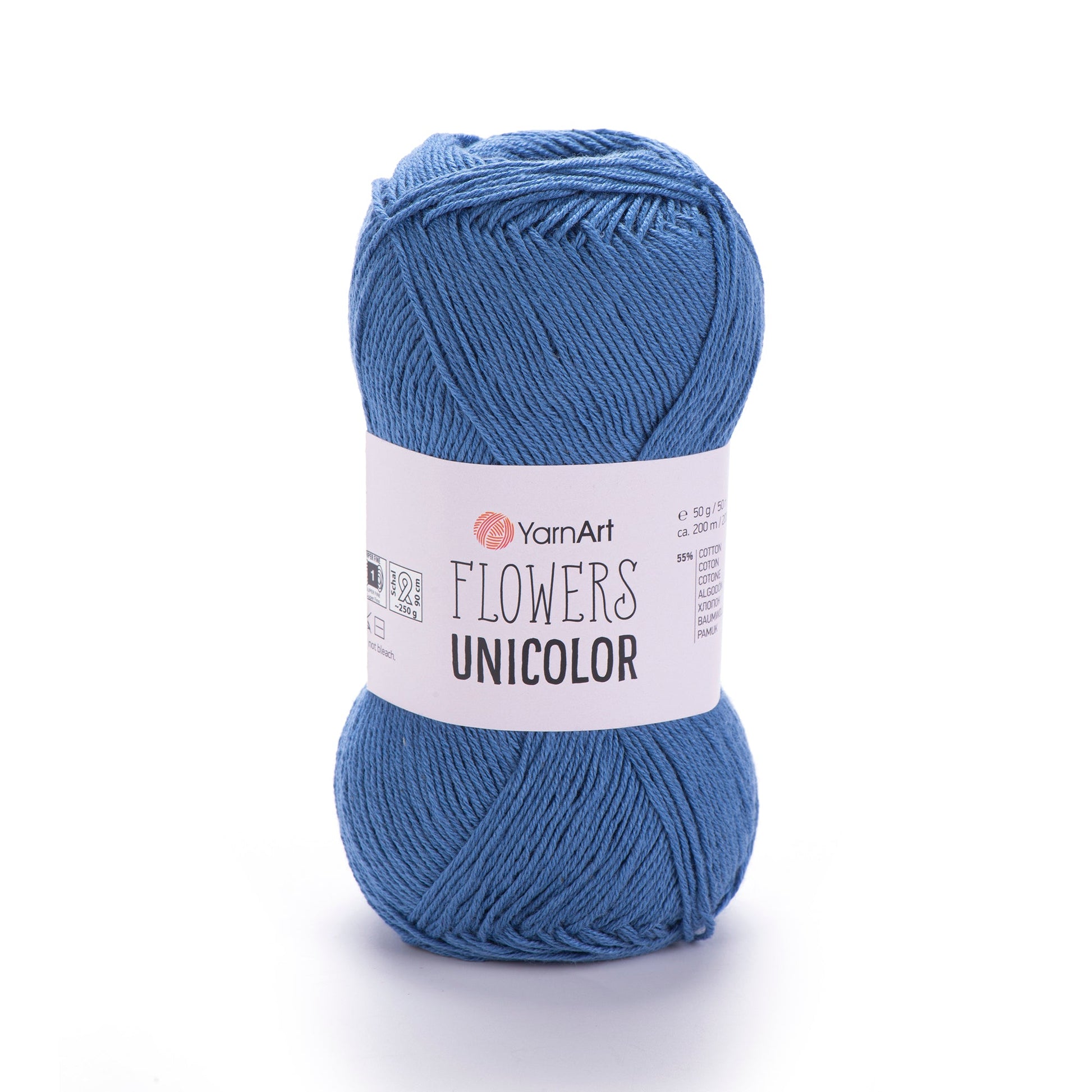 Image avec le fil YarnArt Flowers unicolore - 50 g / 200 m – disponible chez Šarlotes audumi