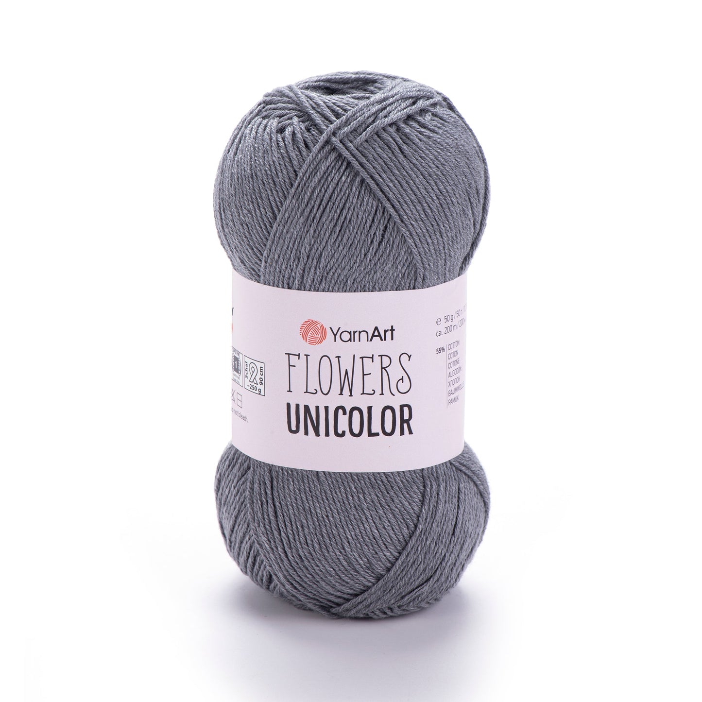 Image de fil YarnArt Flowers unicolore - 50g / 200m – disponible chez Šarlotes audumi