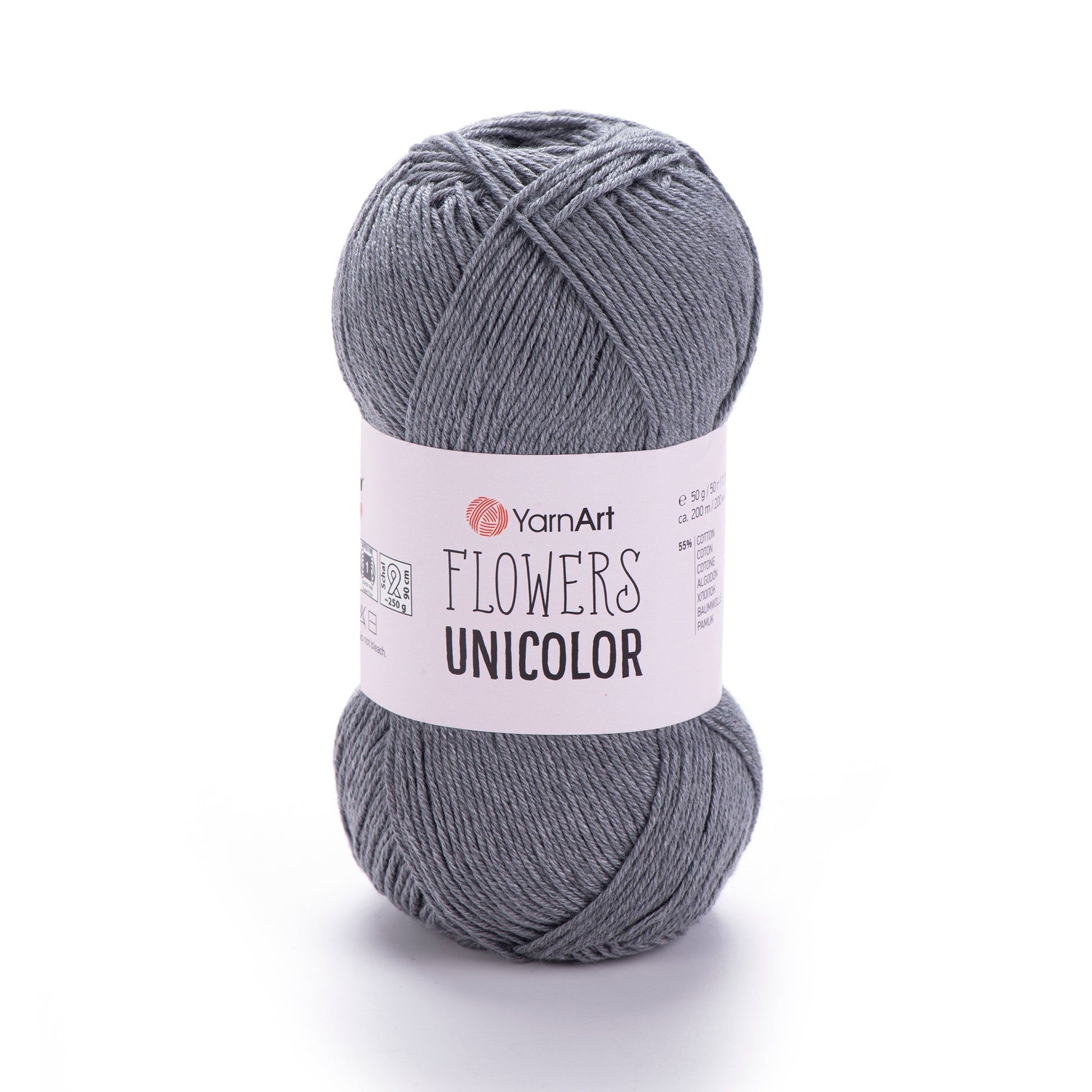 Image de fil YarnArt Flowers unicolore - 50g / 200m – disponible chez Šarlotes audumi