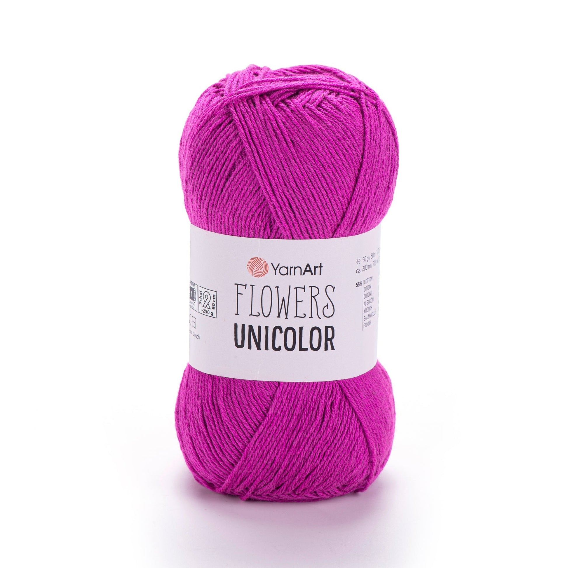 Image du fil YarnArt Flowers unicolore - 50 g / 200 m, disponible chez Šarlotes audumi