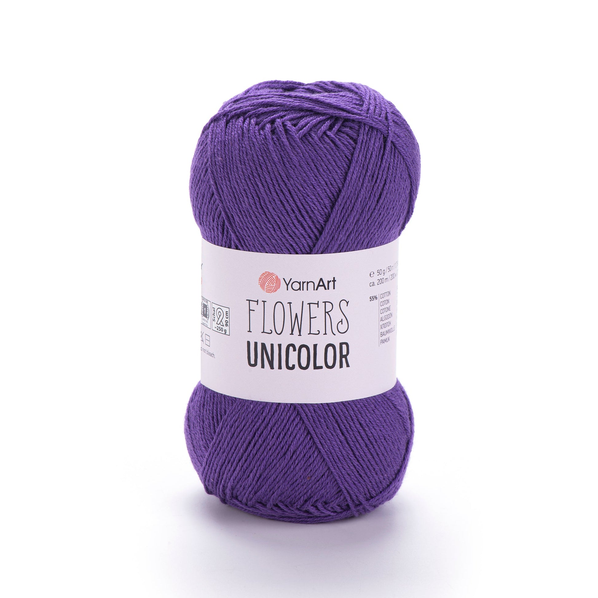 Image de fil YarnArt Flowers unicolore - 50 g / 200 m – disponible chez Šarlotes audumi