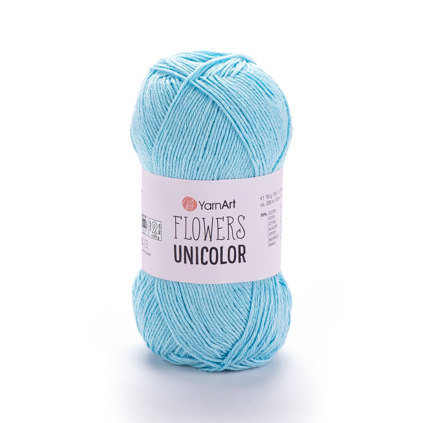 Image du fil YarnArt Flowers unicolor - 50 g / 200 m – disponible chez Šarlotes audumi