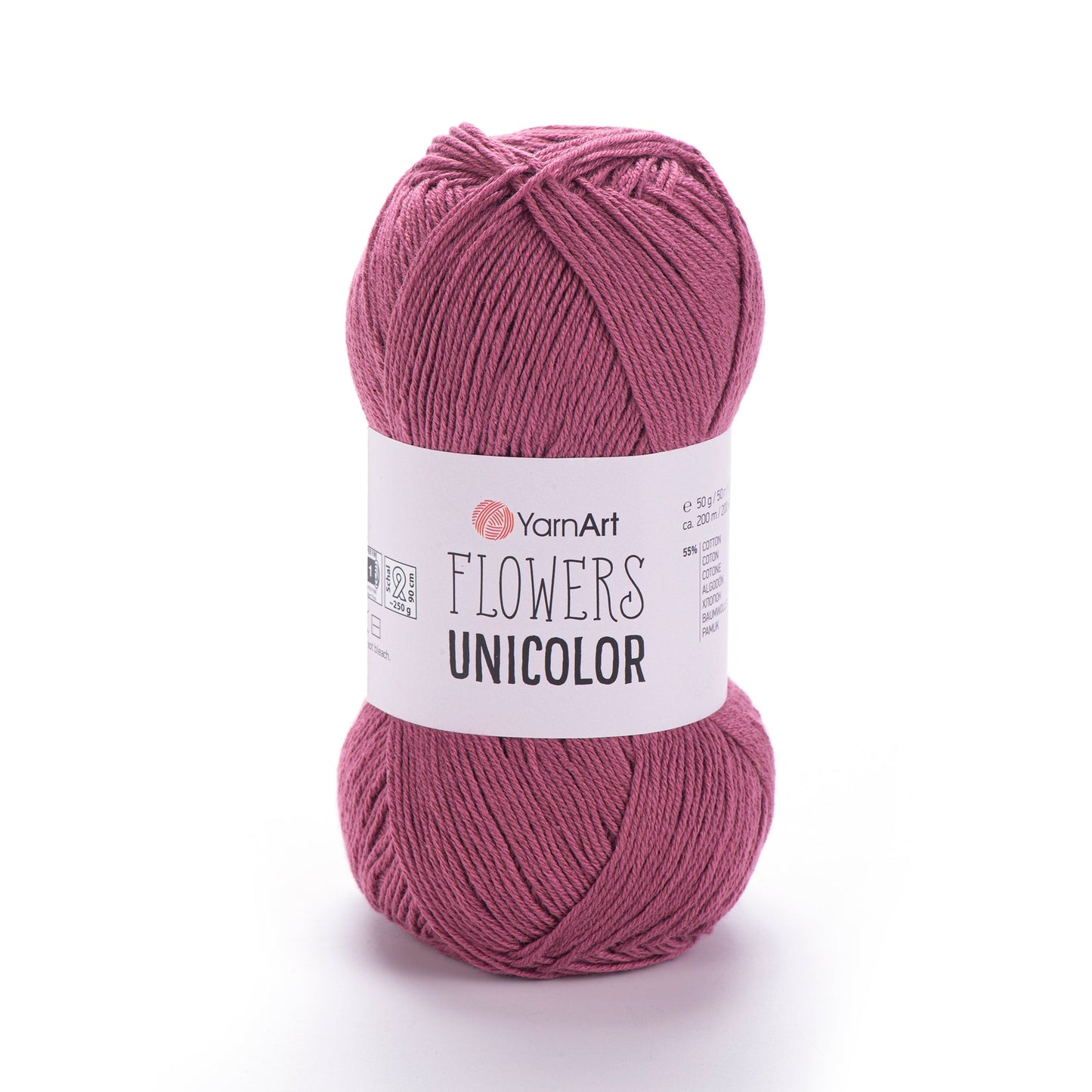 Image de fil YarnArt Flowers unicolore - 50g / 200m – disponible chez Šarlotes audumi