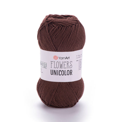 Image avec fil YarnArt Flowers unicolore - 50g / 200m – disponible chez Šarlotes audumi
