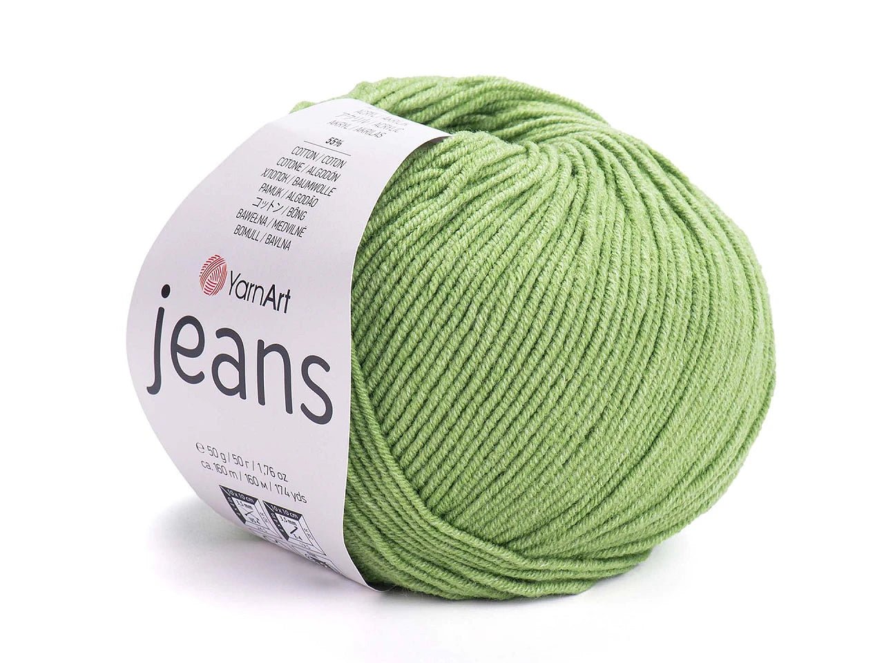 Image de fil YarnArt Jeans - 50 g / 160 m – disponible chez Šarlotes audumi