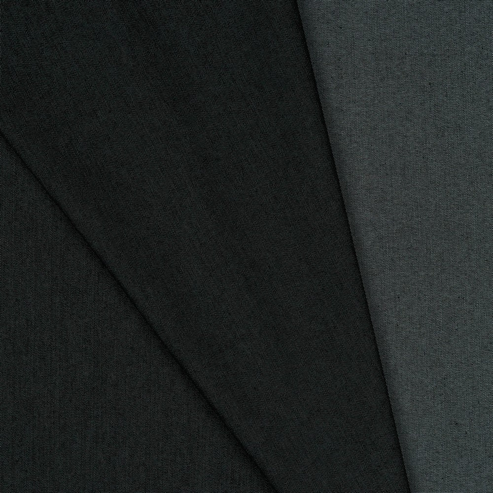 Black denim fabric with elastane 200 g/m²