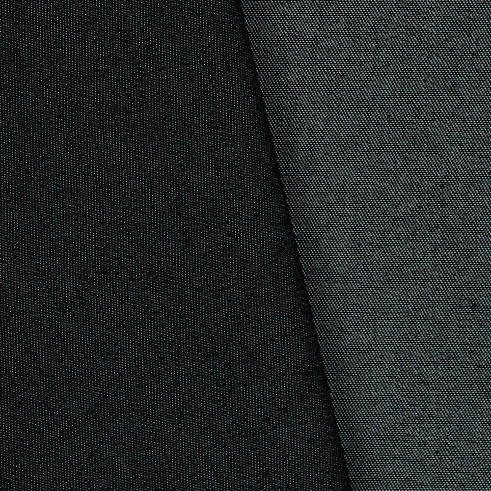 Black denim fabric with elastane 200 g/m²