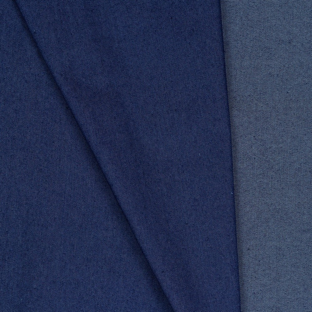Tissu denim avec élasthanne bleu 200 g/m²