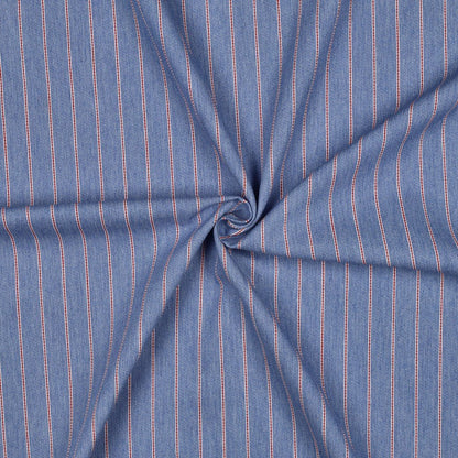 Image avec tissu en jean rayé 190 g/m² – disponible chez Šarlotes audumi