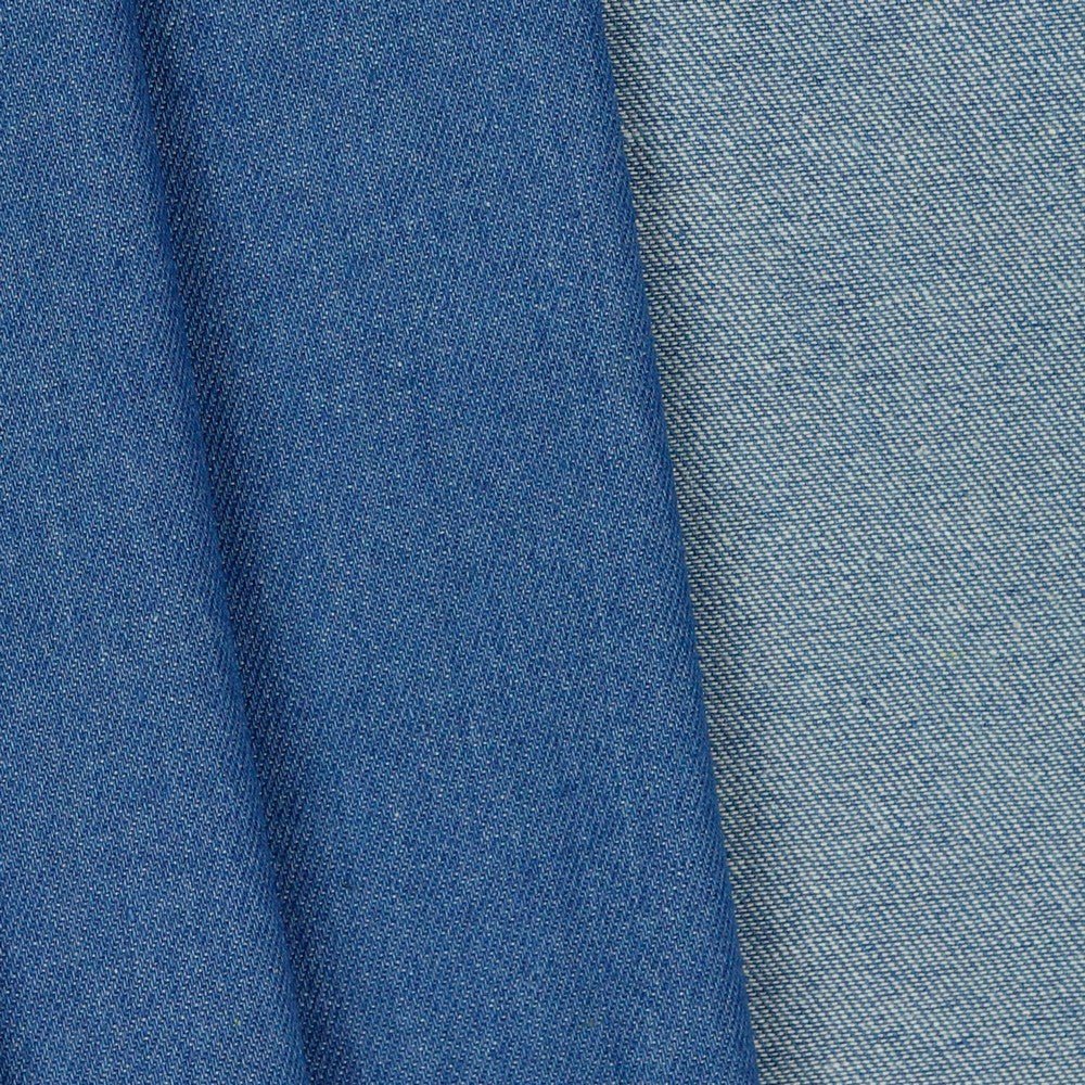Light blue denim fabric 280 g/m²