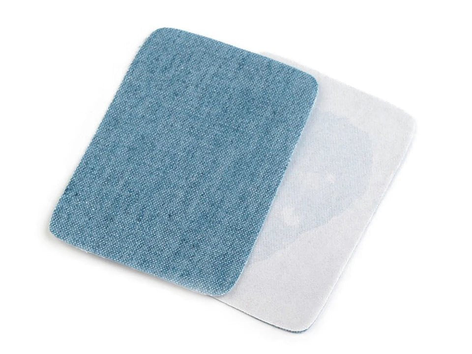Image of iron-on denim patch 5.3 × 7.9 cm, set of 2 – available online at Charlotte's Fabrics