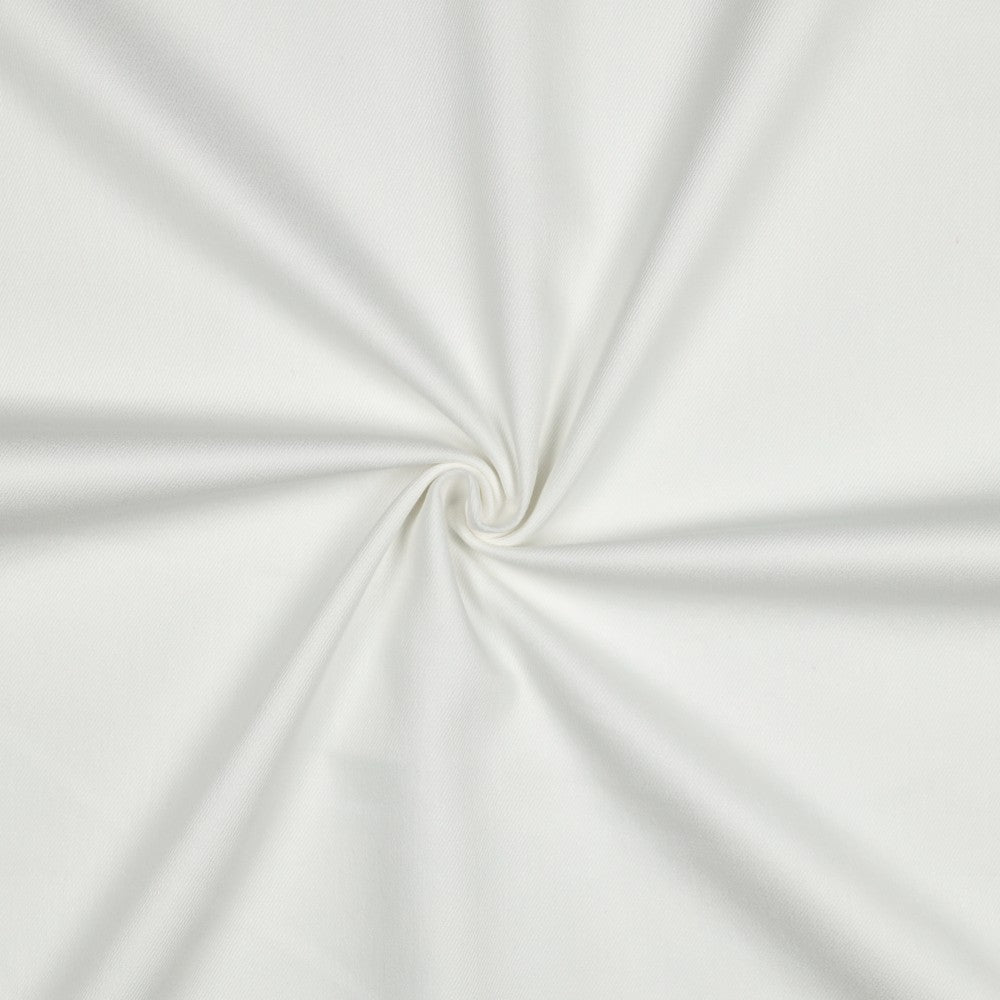 Tissu denim avec élasthanne - blanc 270 g/m²