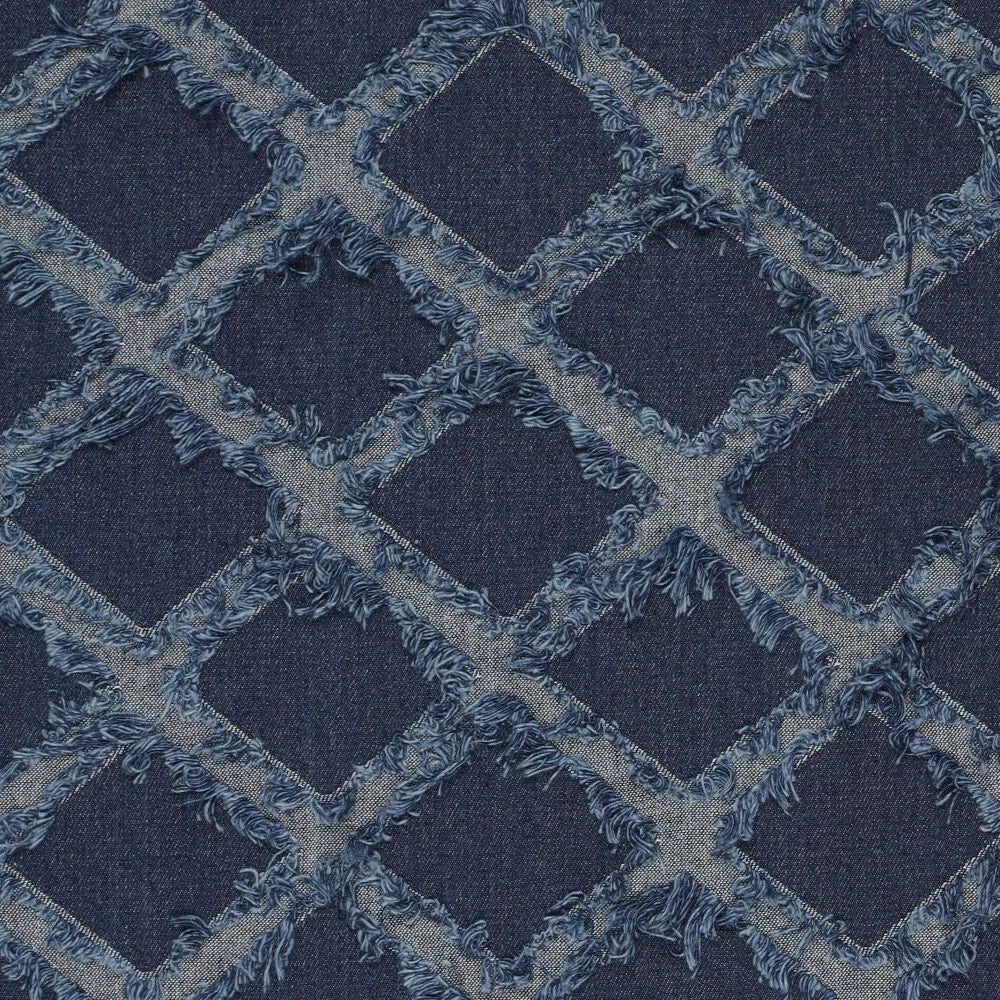 Image d’un tissu denim avec élasthanne - franges décoratives 360 g/m² – disponible chez Šarlotes audumi
