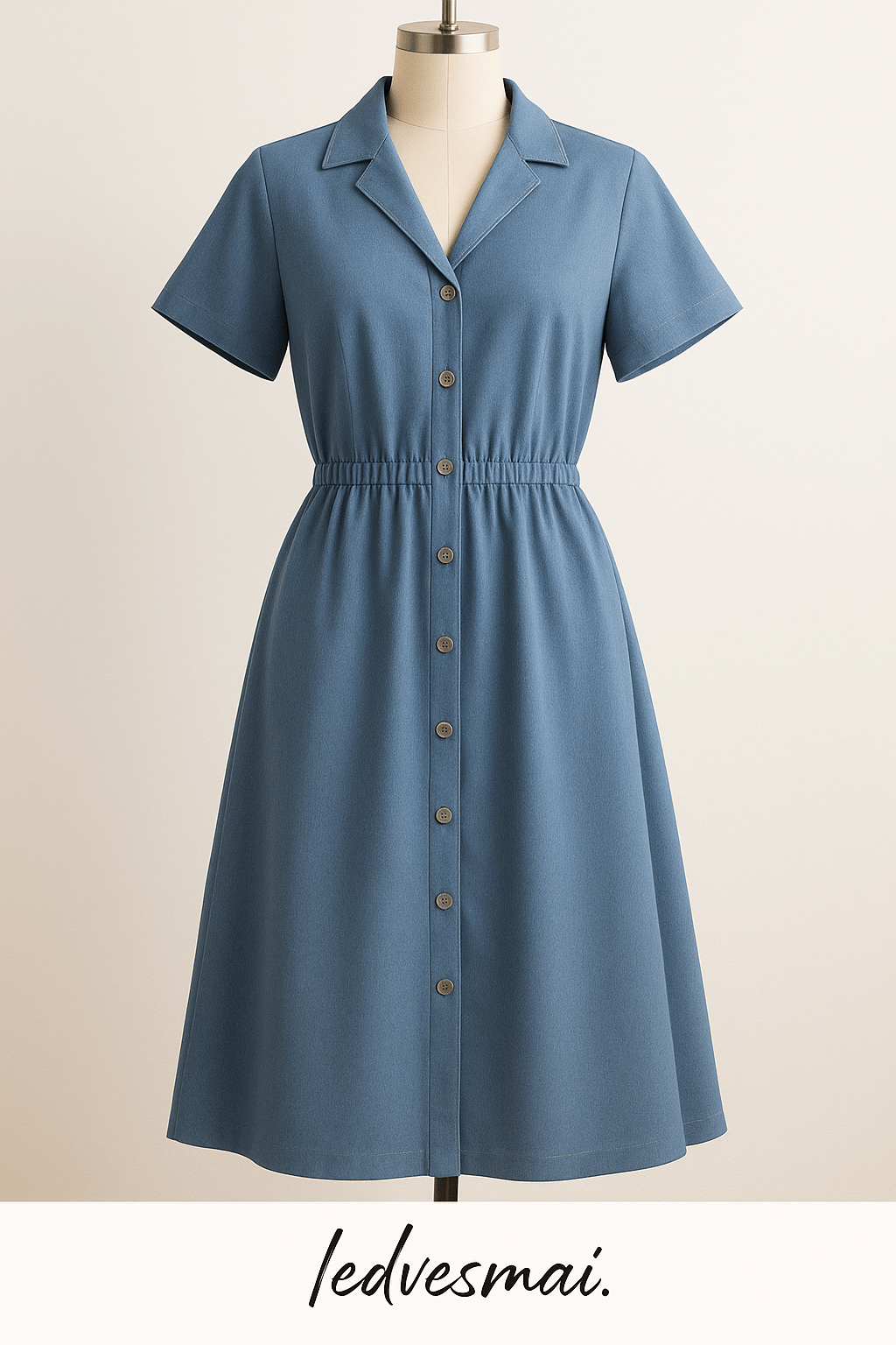 Denim fabric with elastane - blue 270 g/m²