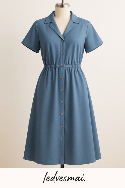 Denim fabric with elastane - blue 270 g/m²