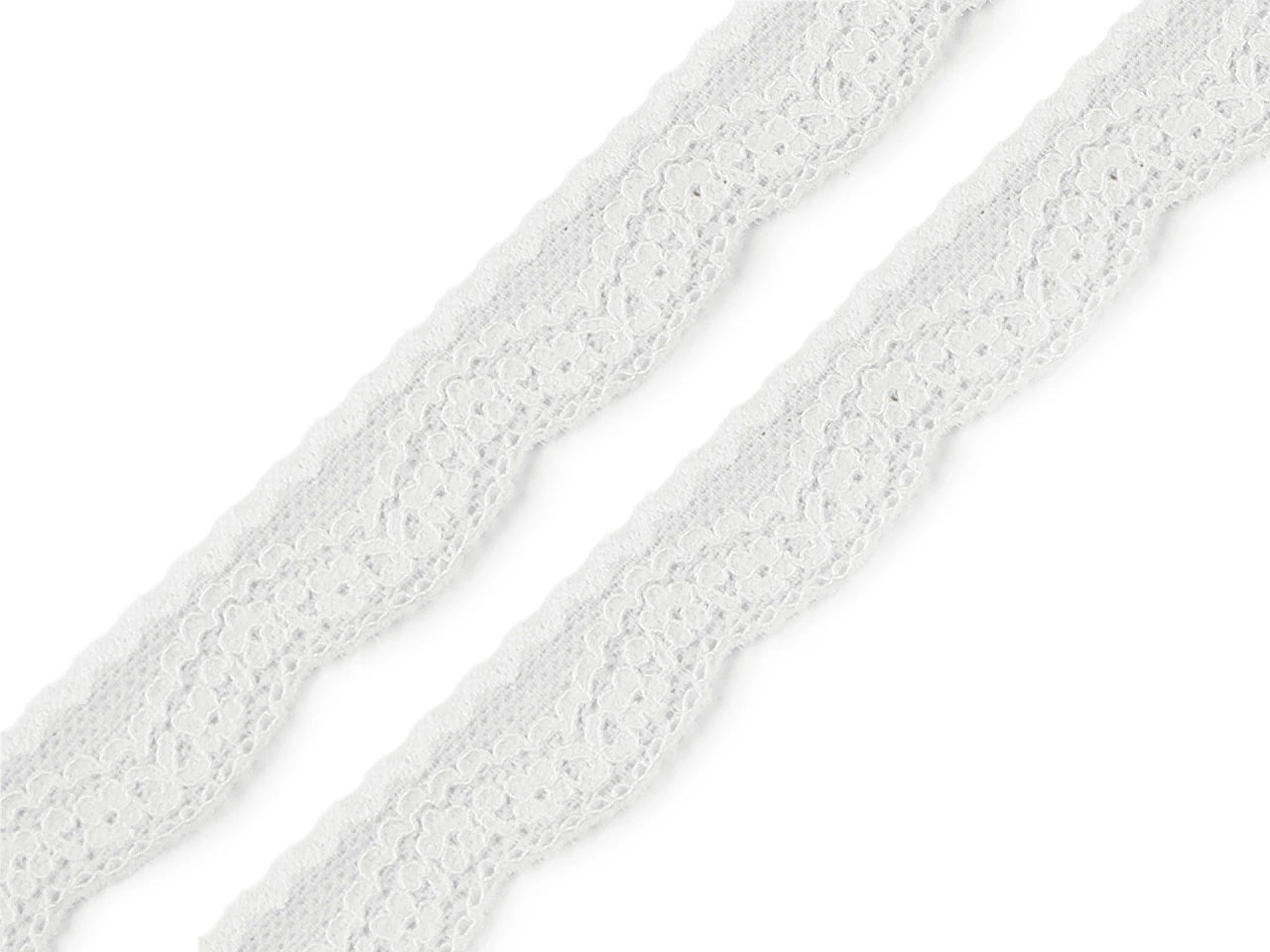 Image de dentelle élastique 2,5 cm - blanche – disponible chez Šarlotes audumi