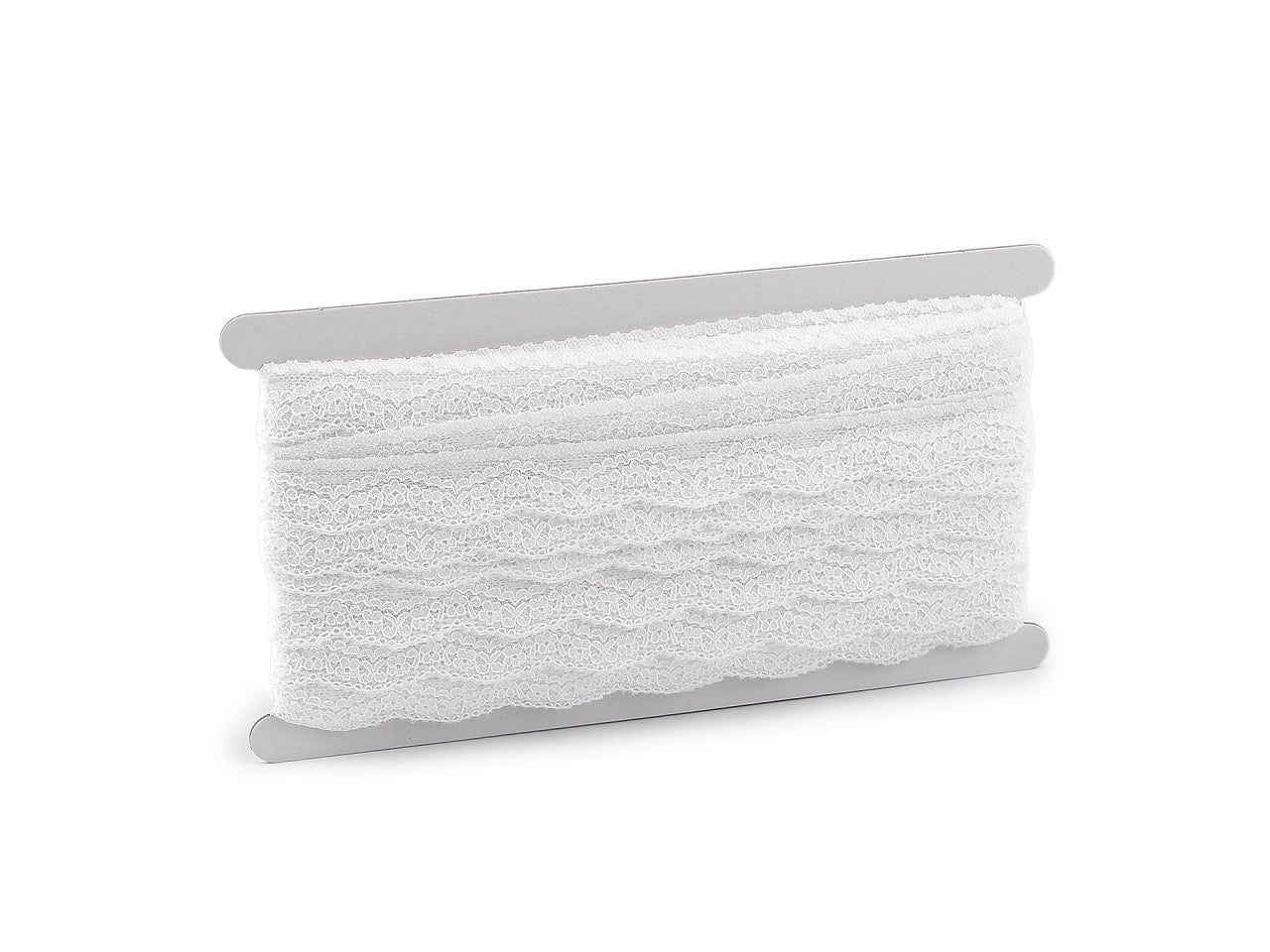 Image de dentelle élastique blanche 2,5 cm - disponible chez Šarlotes audumi