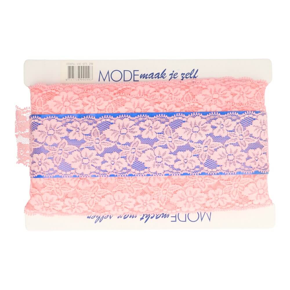 alt
Dentelle élastique en nylon - 6,8 cm - rose saumon