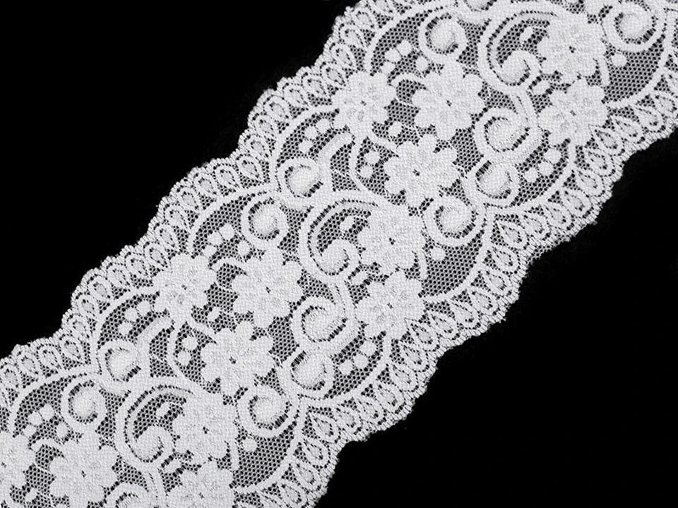alt
Elastic polyester lace - 10 cm - milky white