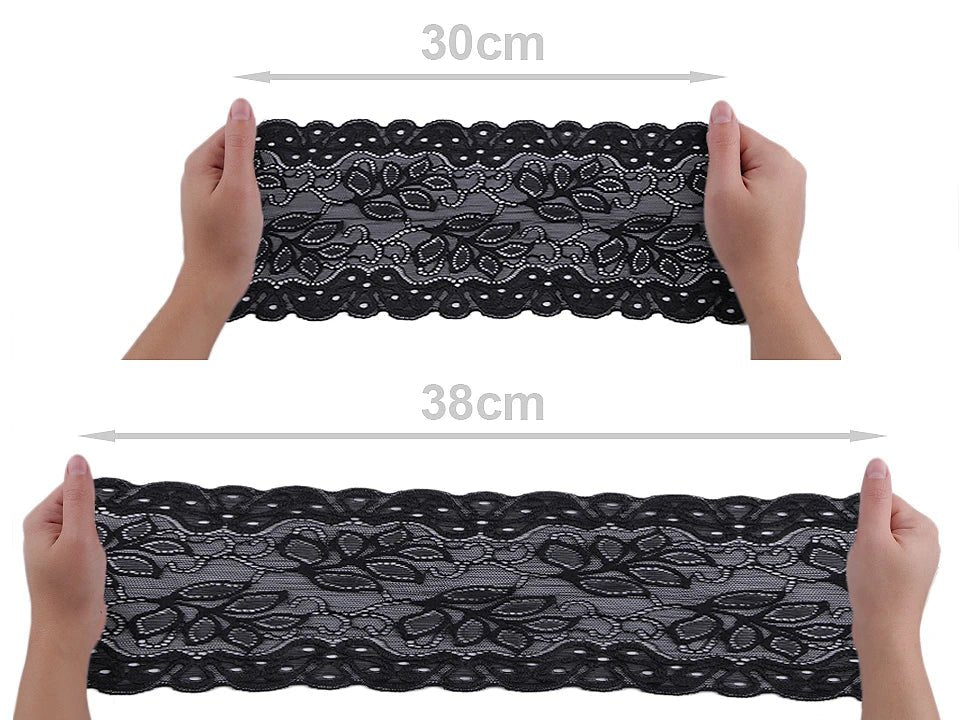 alt
Black 16 cm elastic polyester lace
