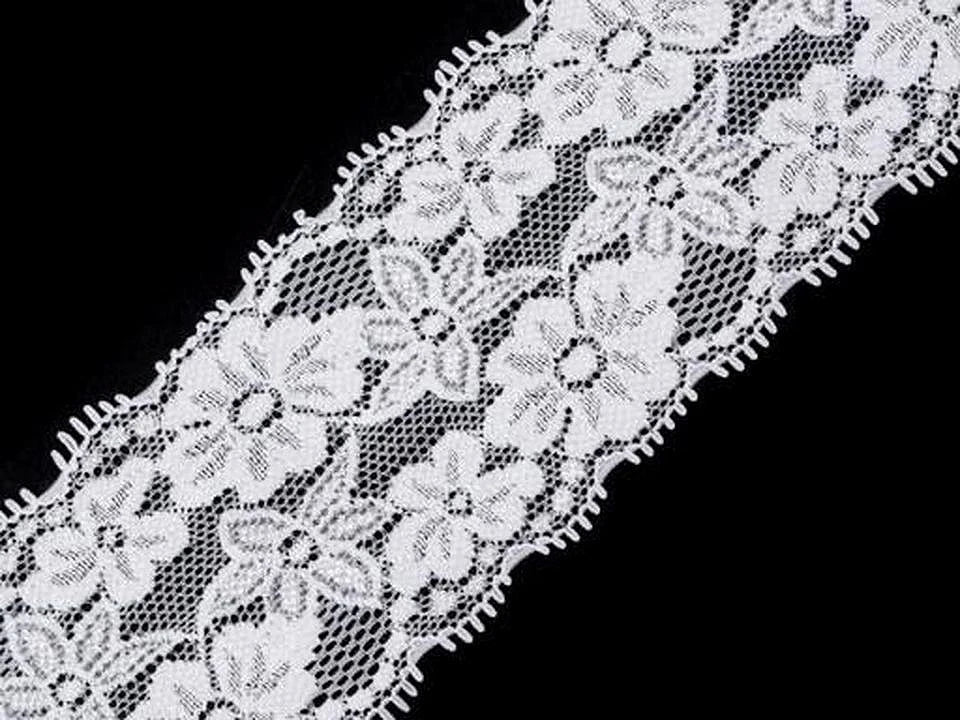 alt
Elastic polyester lace - 6 cm white