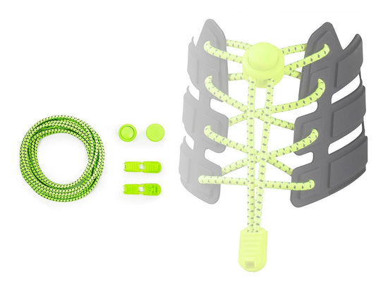 Image of elastic reflective no-tie shoelaces 120 cm|available in various shades – available at Charlotte’s fabrics