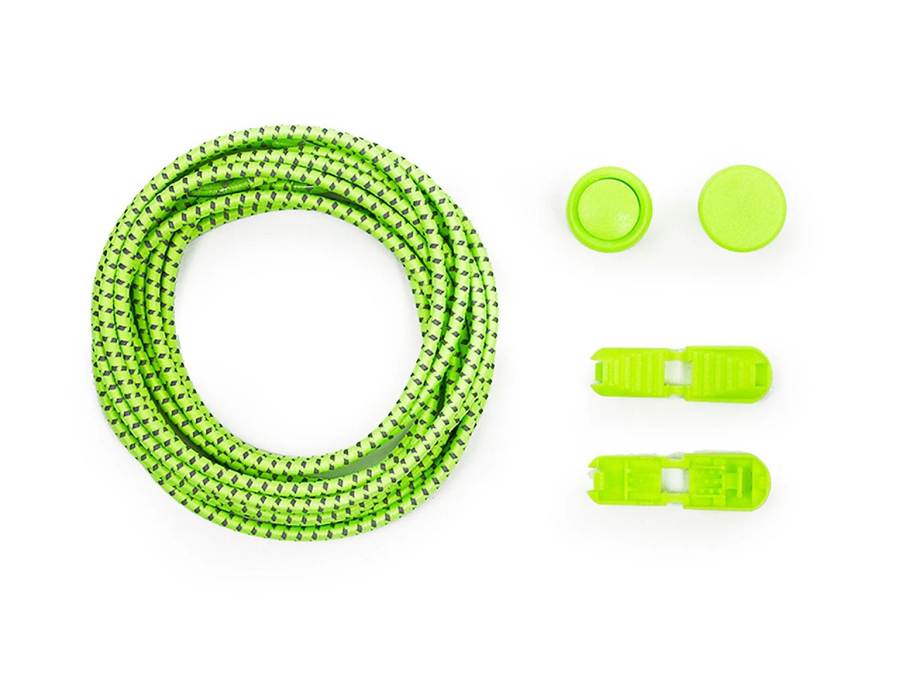 Image with flexible reflective no-tie shoelaces 120 cm|in various shades – available at Charlotte’s fabrics