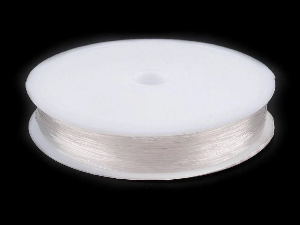 Fil de nylon élastique et transparent |Ø0.4–0.6 mm| en différentes teintes