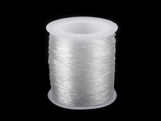 Fil de nylon élastique et transparent |Ø0.8 mm| 80 m