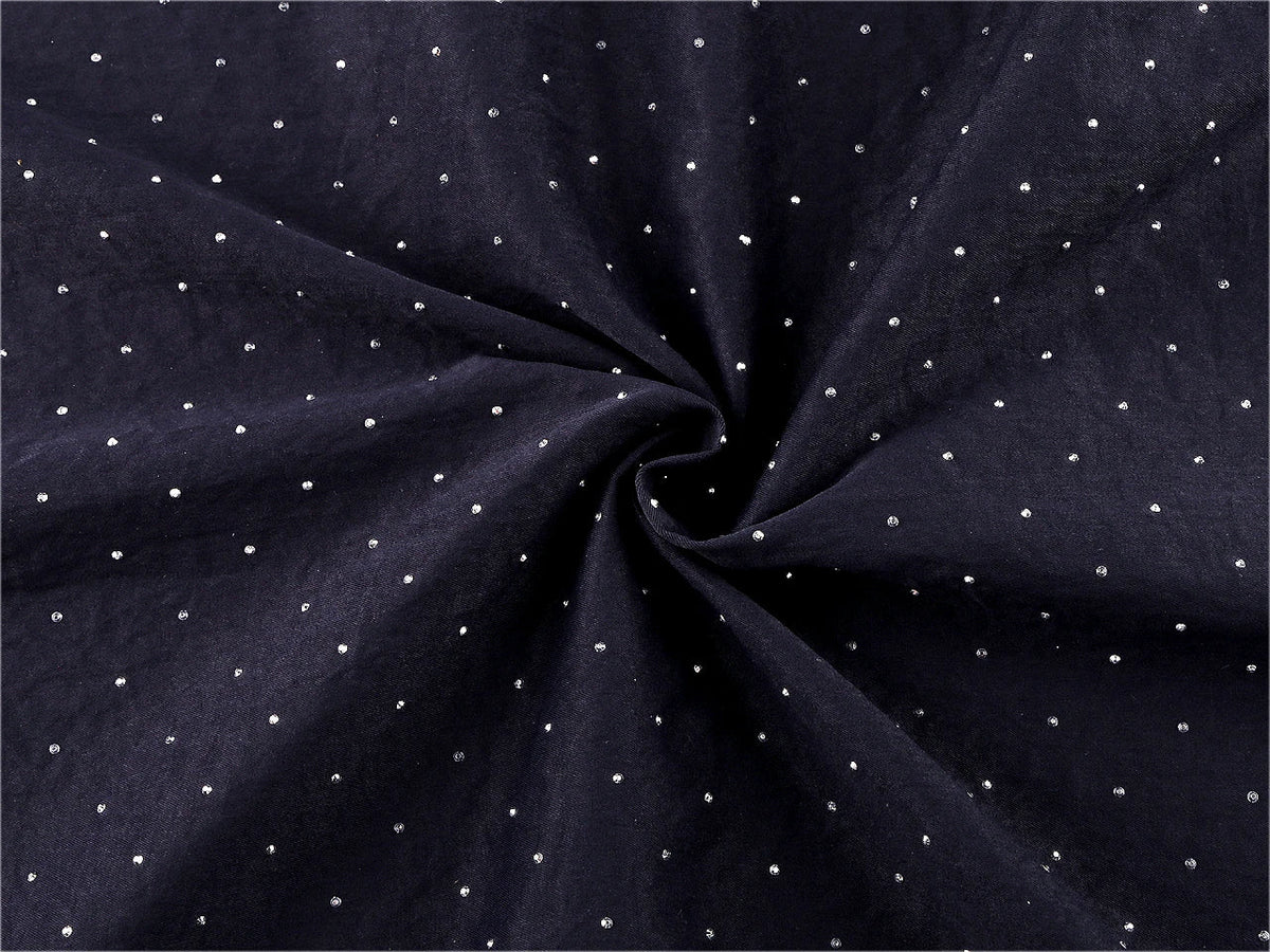 Tissu extensible pour robe avec cristaux – disponible en ligne chez Šarlotes audumi