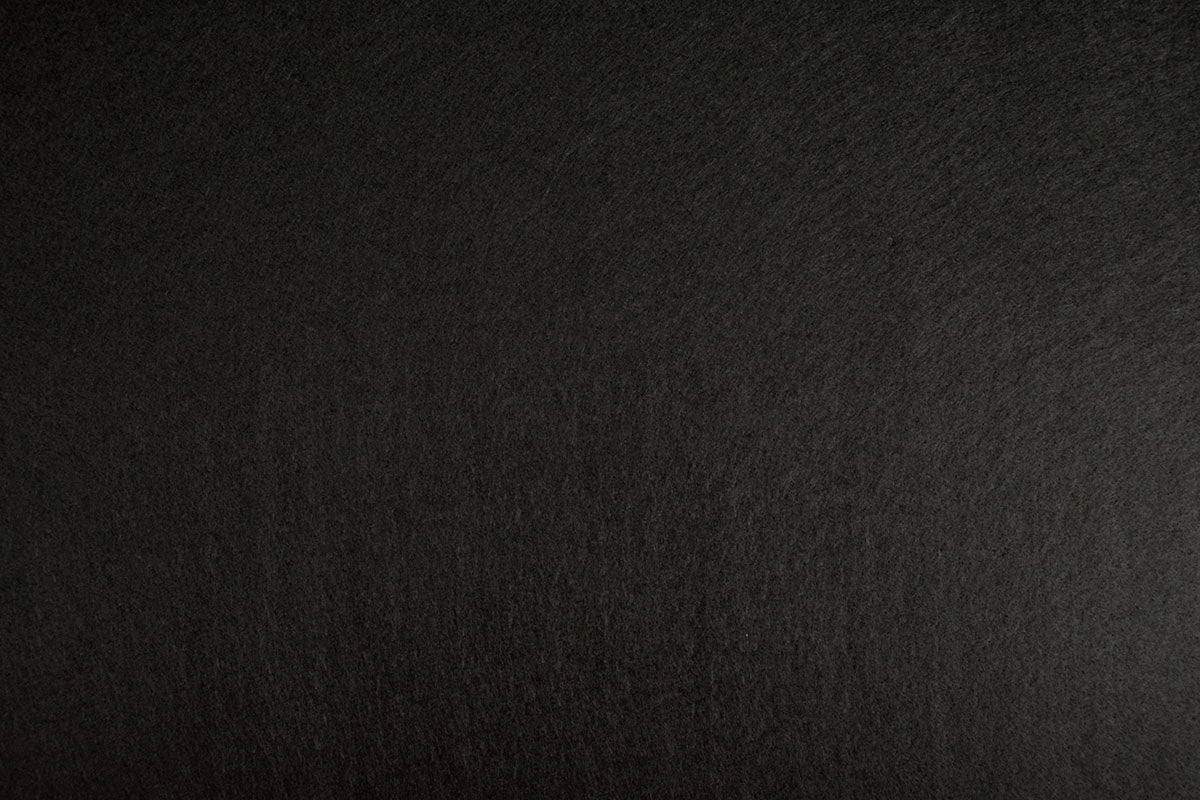 Tissu en feutre en rouleaux, 1 mm - noir 220 g/m²