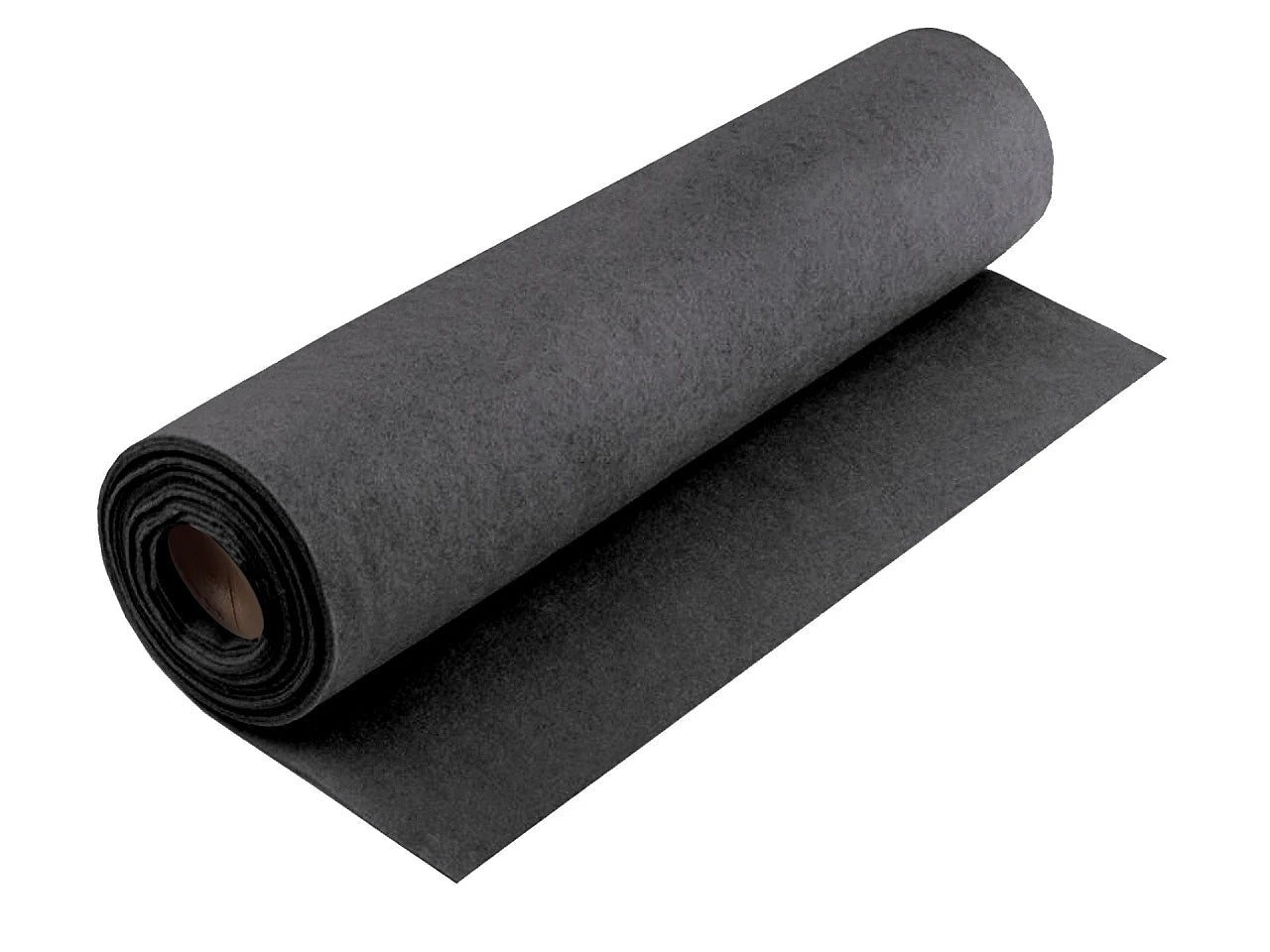 Tissu en feutre en rouleaux, 3 mm - gris foncé chiné 440 g/m²
