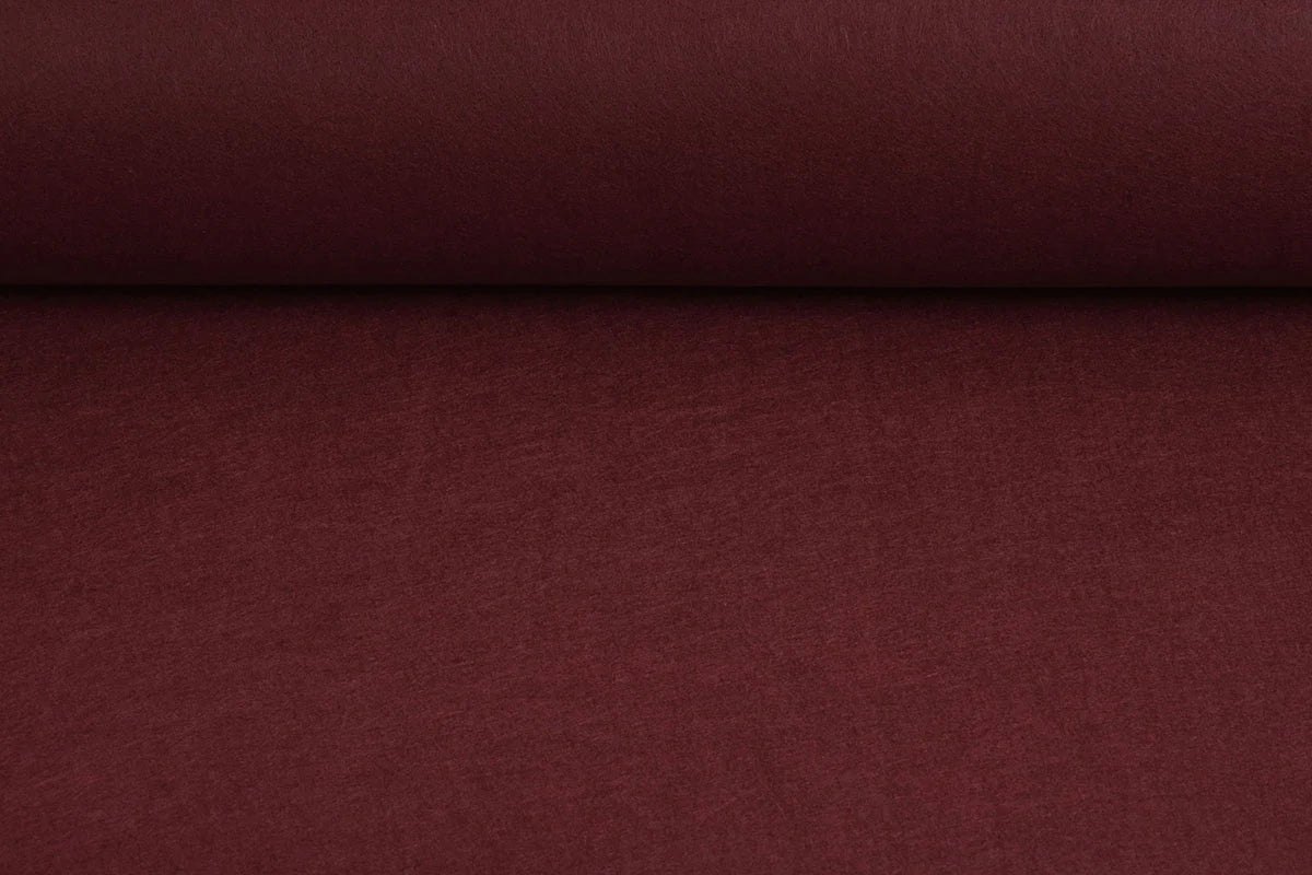 feutre en rouleaux, doux, 1 mm - bordeaux 220 g/m²