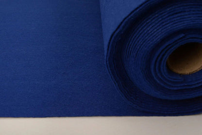 Tissu en feutre en rouleaux, doux, 1 mm - bleu royal 220 g/m²