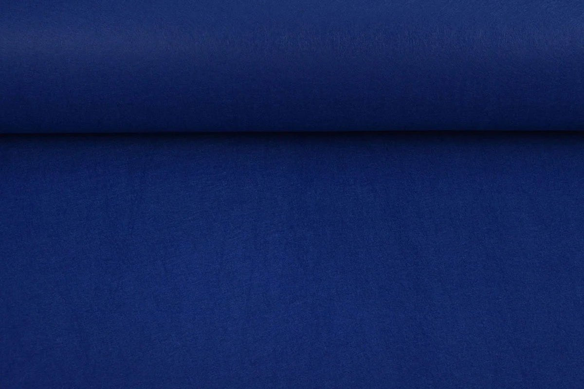 Tissu feutre en rouleaux, doux, 1 mm - bleu roi 220 g/m²