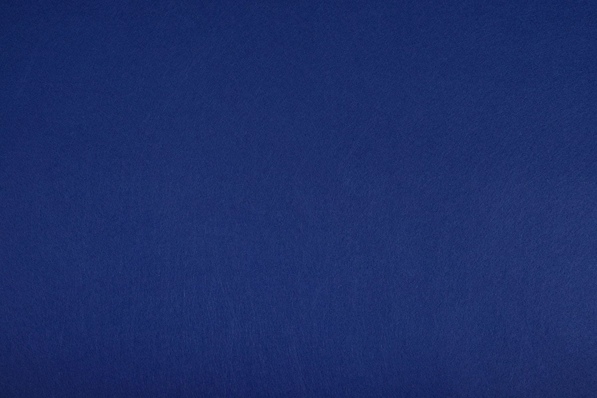 Tissu feutre en rouleaux, doux, 1 mm - bleu royal 220 g/m²