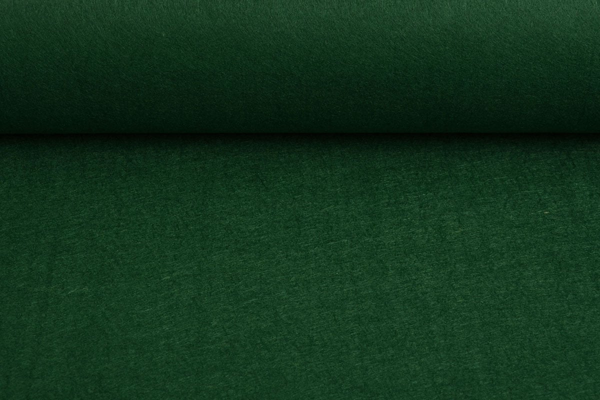 Tissu en feutre en rouleaux, doux, 1 mm - vert foncé 220 g/m²