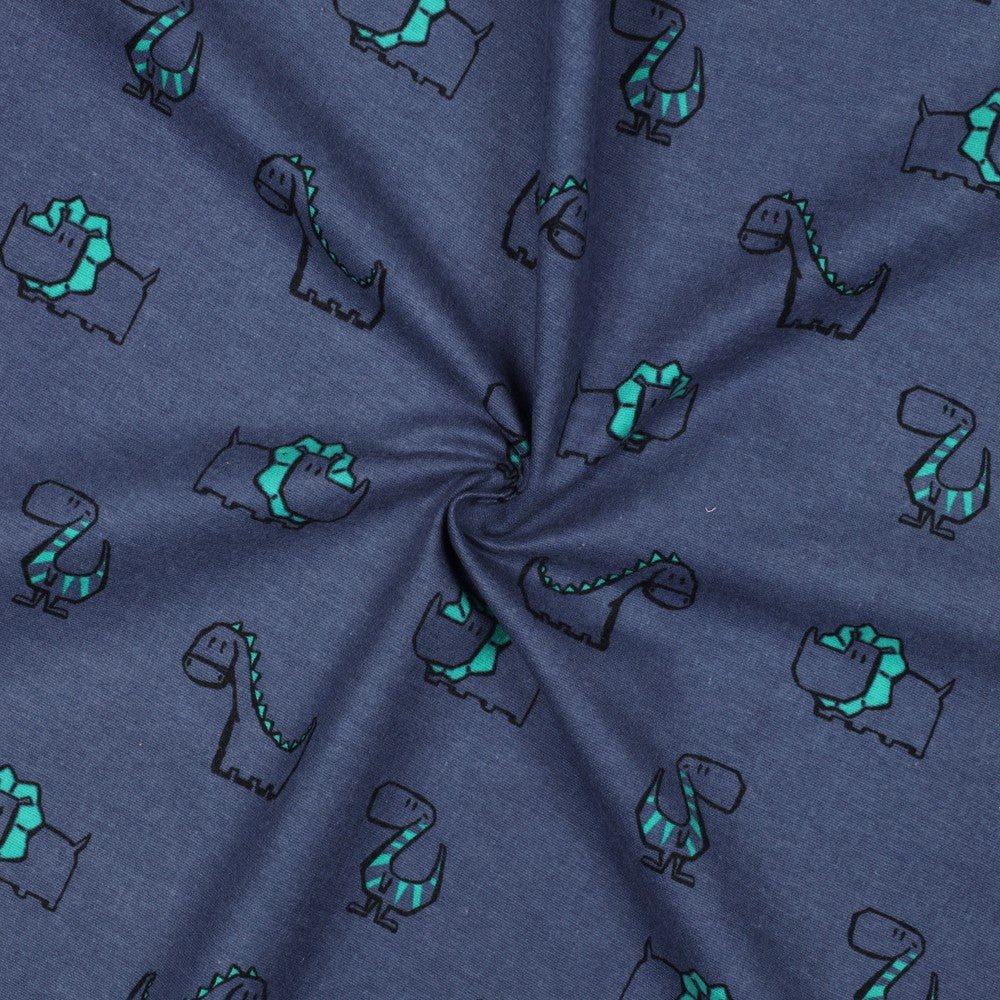 Flanelle - dinosaures 165 g/m²