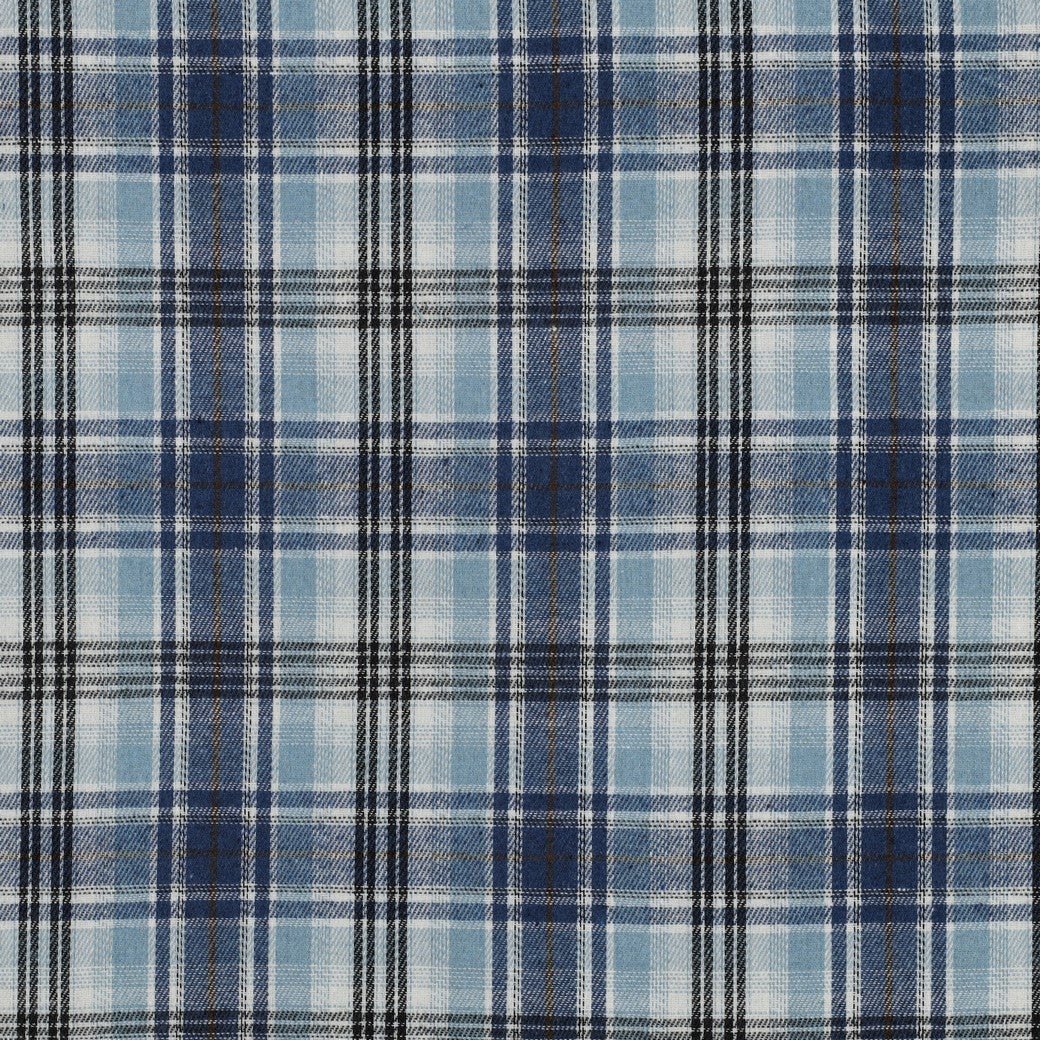 Image de flanelle - bleu clair à carreaux 137 g/m² – disponible chez Šarlotes audumi